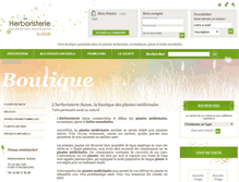 Tablet Screenshot of herboristerie-suisse.fr